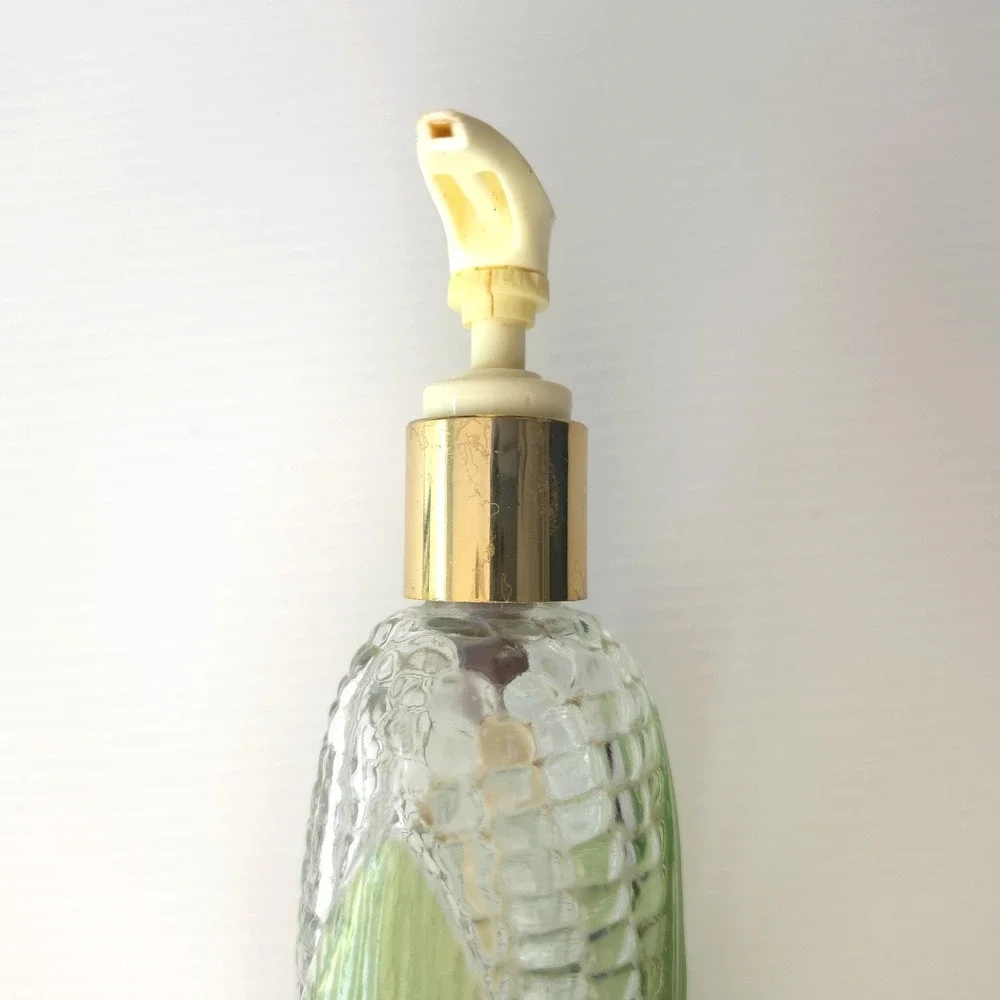 Vintage Avon Golden Harvest Corn on the Cob Soap or Lotion Glass Bottle